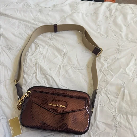 Michael Kors Metallic Crossbody Bag - Picture 1 of 6